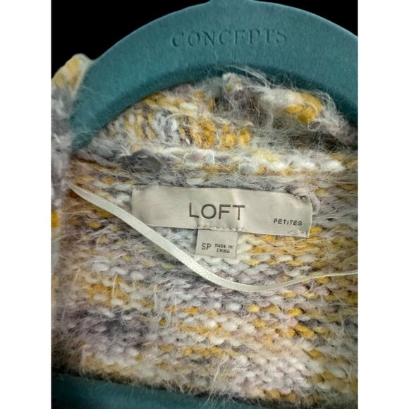 Loft Womens Multicolor Knit Open Cardigan Sweater Size SP - Picture 6 of 7